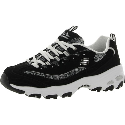 

Skechers Womens DLites - Interlude Замшевые спортивные и тренировочные кроссовки BHFO 3143, Black/white, D'Lites - Interlude