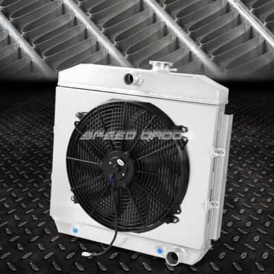 Замена 3-рядного радиатора повышенной проходимости + вентилятор для 55-57 Chevy Bel-Air/Nomad/150/250