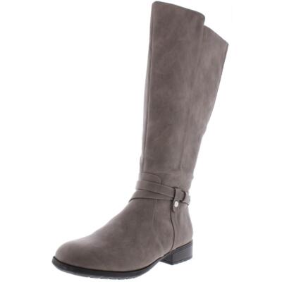 Женские сапоги LifeStride Xtrovert серого цвета до колена Shoes 6 Medium (B,M) BHFO 4582