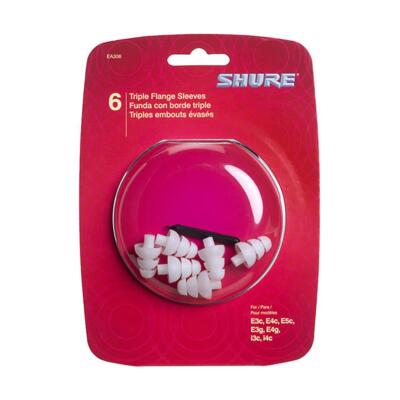 Втулки Shure EATFL1-6 с тройным фланцем, 3 пары
