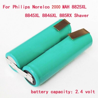 SOLDERING REQUIRED 2.4V Battery For Philips 8825XL 8845XL 8846XL 885RX shaver