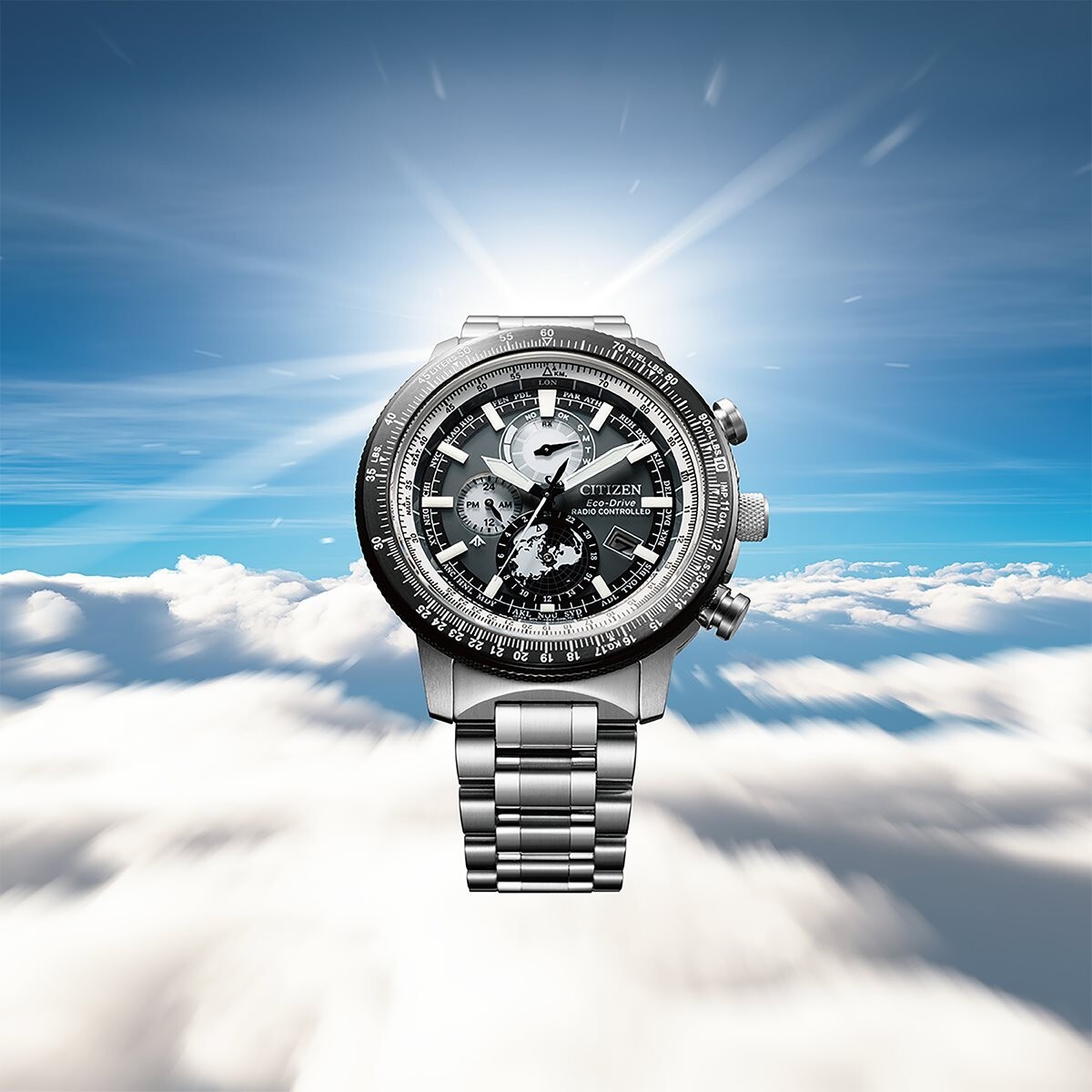 Pre-owned Citizen Promaster Sky Geo Trekker Direct Flight Watch Men's By3006-53h 2024