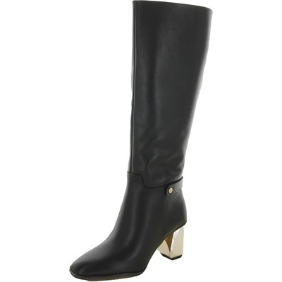 

Женские сапоги до колена Tiera High Black 7.5 Medium (B,M) Franco Sarto BHFO 6939, Black leather, Tiera High