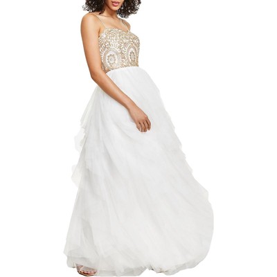 TLC Скажет Да женскому белому вечернему платью для выпускного вечера Gown Juniors 3 BHFO 1843