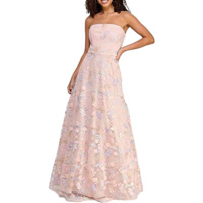 Morgan & Co. Женское вечернее платье без бретелек с блестками для юниорок BHFO 5742