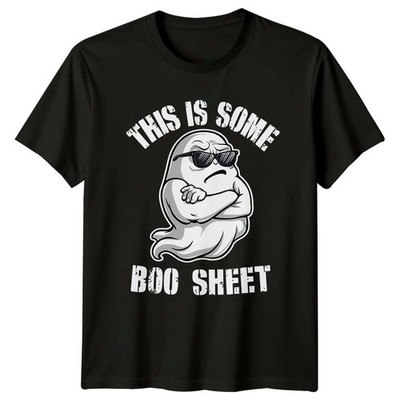 This Is Some Boo Sheet Ghost Puns Humor Herren Damen Grafik T-Shirt