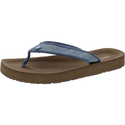 Женские синие шлепанцы-слипоны Minnetonka, 6 средних размеров (B,M), BHFO 9426