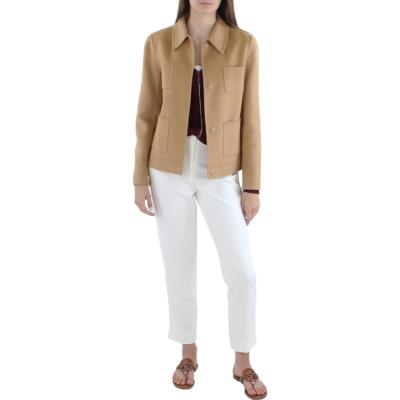 

MaxMara Studio Женское светло-коричневое короткое шерстяное пальто Верхняя одежда  BHFO 0908, Tan, 604101276
