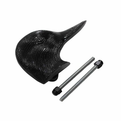 Door Knocker Black Cast Iron Duck 2 15/16