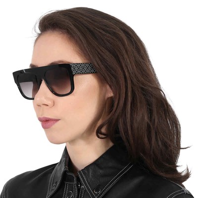 Pre-owned Alaïa Alaia Azzedine Grey Gradient Rectangular Ladies Sunglasses Aa0010s 001 54 In Gray