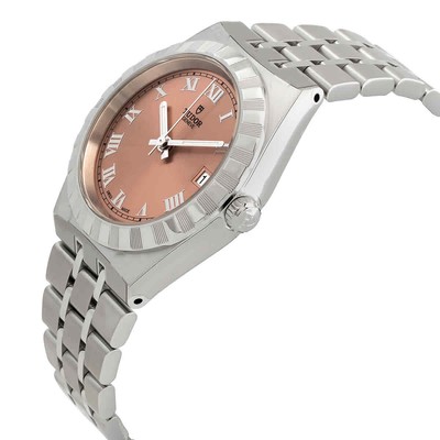 Pre-owned Tudor Royal Automatic Salmon Dial Ladies Watch M28400-0009