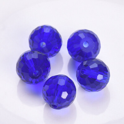 6mm 8mm 10mm 12mm Round Faceted 96 Facets Crystal Glass Loose Beads Lot