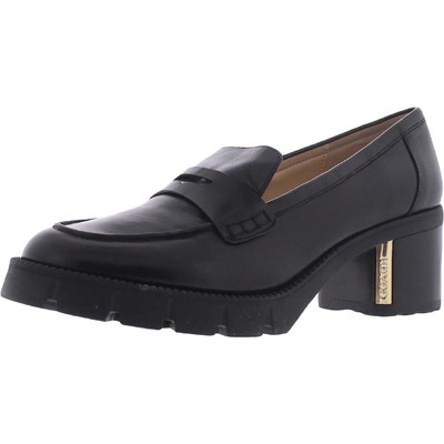 

Женские кожаные лоферы Coach Cora, черные кожаные пенни-лоферы 8,5, средний (B,M) BHFO 2443, Черный, Cora