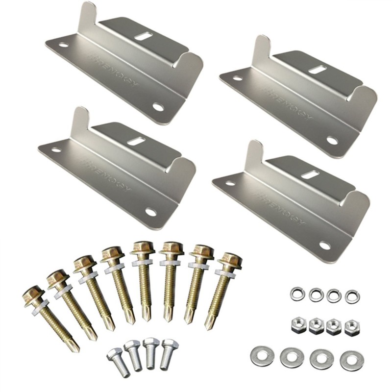 Renogy Solar Panel Mounting Z Bracket Mount Supporting For Rv, Roof, Boat, Set O