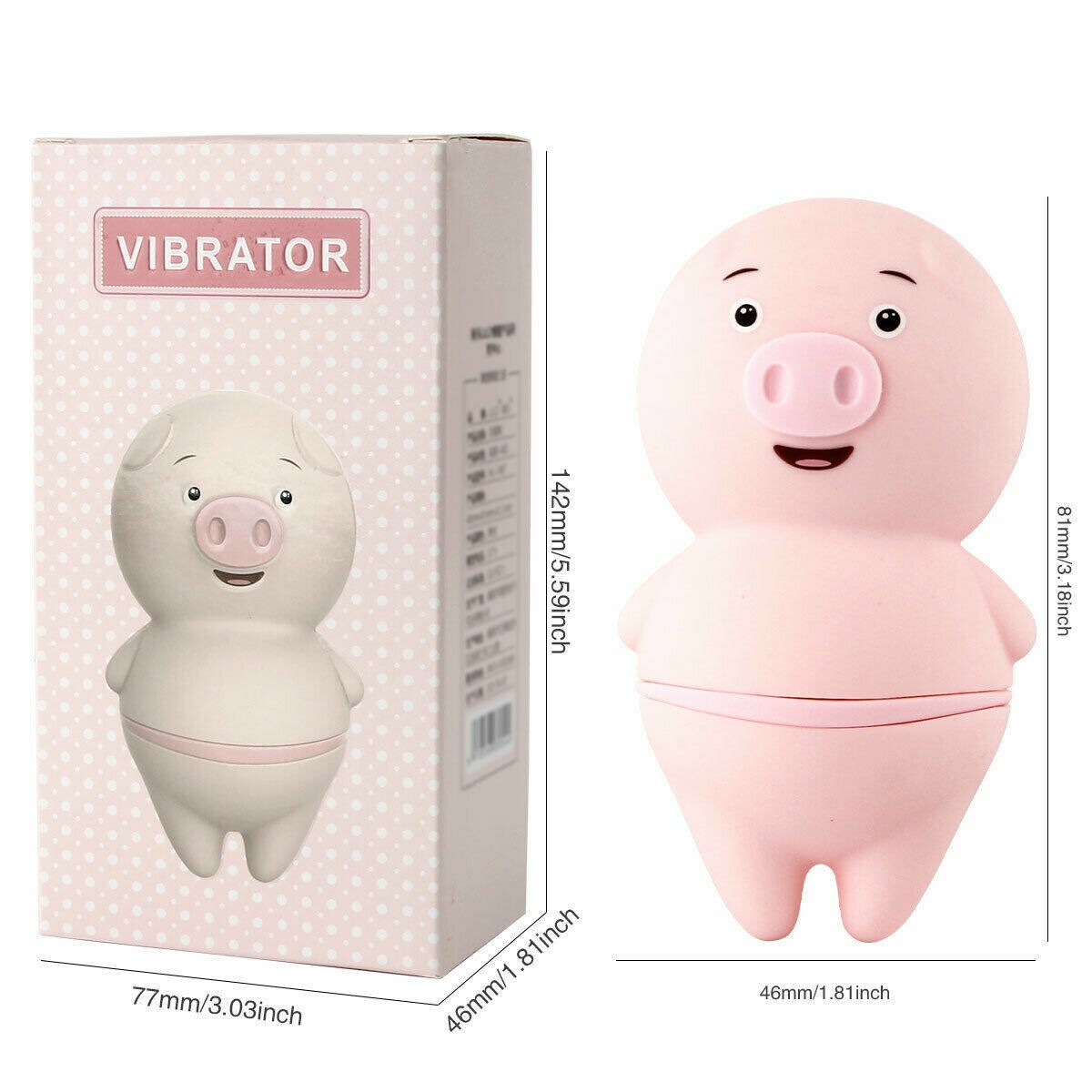 Licking Tongue Vibrating Pig Power Vibrator Clitoris Masturbation Nipple Massage - Picture 4 of 11