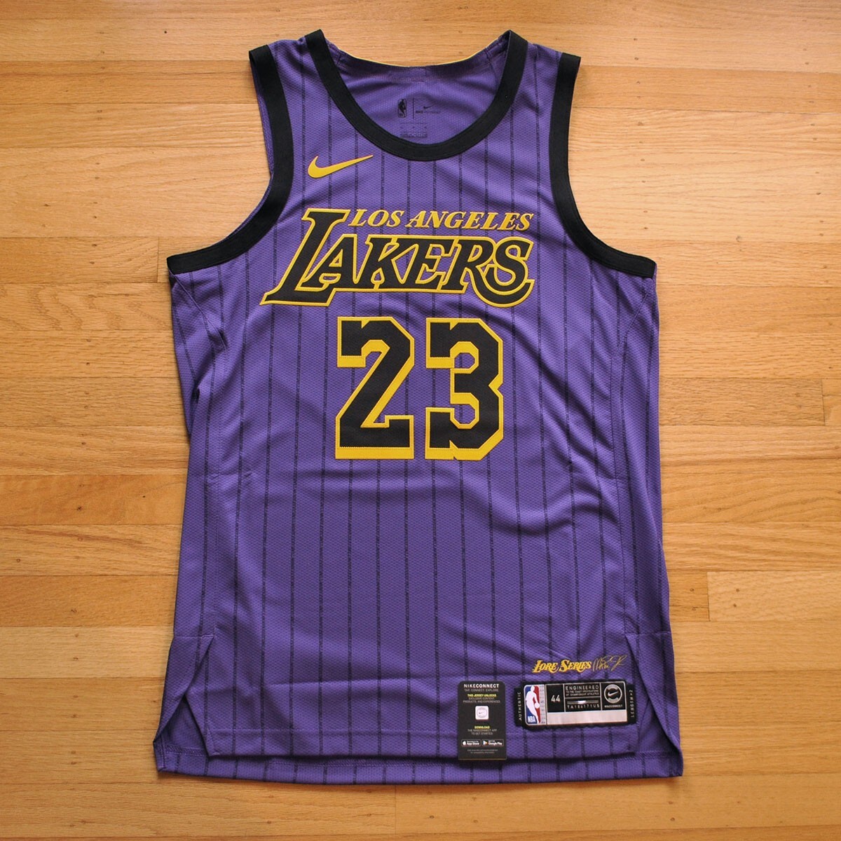 Nike Los Angeles Lakers ウォームアップウェア M Los Angeles Lakers Nike Dri-FIT Courtside Tracksuit - Mens