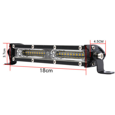 7in Car Truck LED Work Light Bar Lamp Spot/Flood Beam Combo Waterproof 6000K 90W