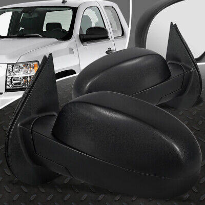 ДЛЯ 07-14 SILVERADO SIERRA PAIR КОМПЛЕКТ БОКОВЫХ ЗЕРКАЛ С РУЧНОЙ РЕГУЛИРОВКОЙ В СТИЛЕ OE