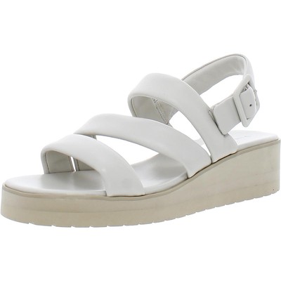 

Женские кожаные сандалии на танкетке Vince Skylar цвета слоновой кости, обувь 9, средний (B,M) BHFO 8845, Off white leather, Skylar