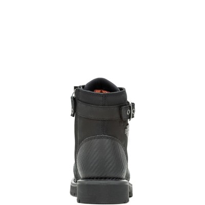 Pre-owned Harley-davidson Men's 5" Westmont Strap Side-zip Riding Boot Black - D10009, Bla