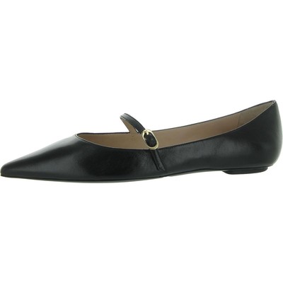 Stuart Weitzman Womens Emilia Black Dressy Mary Janes 8.5 Medium (B,M) BHFO 7651