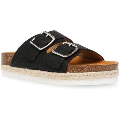 

Женские черные шлепанцы DV By Dolce Vita Carther 6 Medium (B,M) BHFO 9459, Черный, Carther