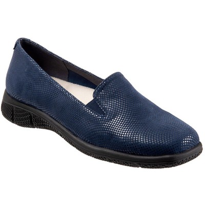 Женские универсальные темно-синие кроссовки-слипоны Trotters шириной 11 см (C, D, W) BHFO 4217