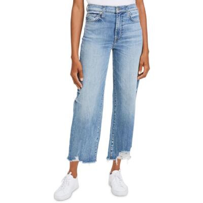

7 For All Mankind Женские укороченные джинсы Alexa с необработанным краем и широкими штанинами BHFO 7067, Lovechild, Alexa