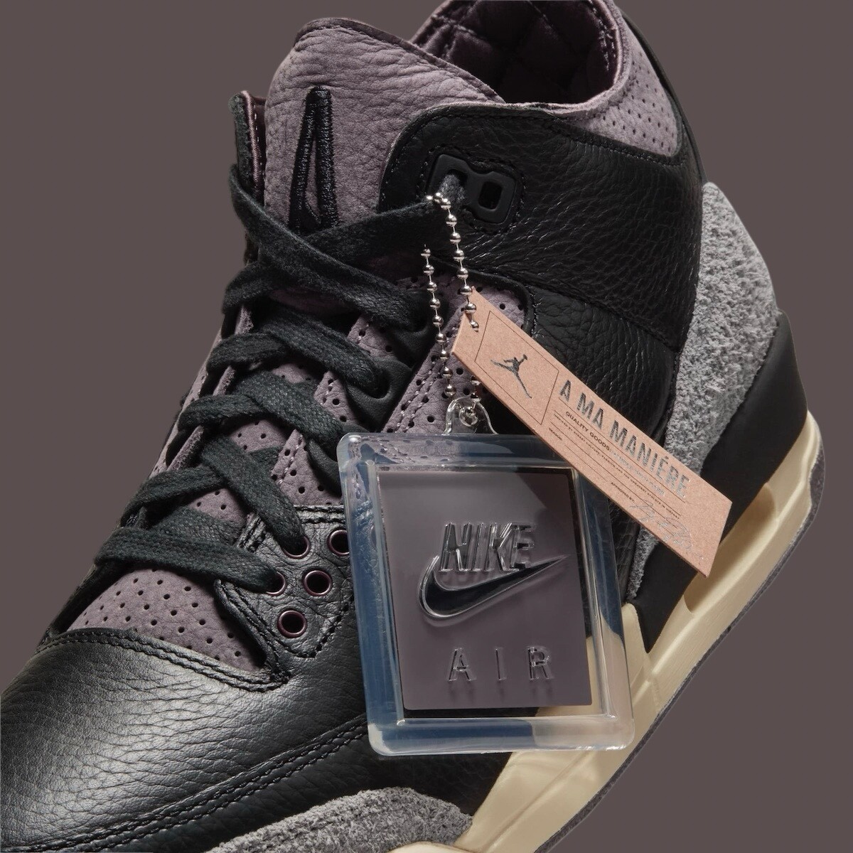 Pre-owned Nike Women's Air Jordan 3 Og A Ma Maniere Fz4811-001 Shoes In Black