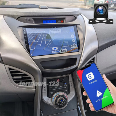 For Hyundai Elantra 2011-2013 Apple Carplay Android 12 Car Radio Stereo GPS Navi