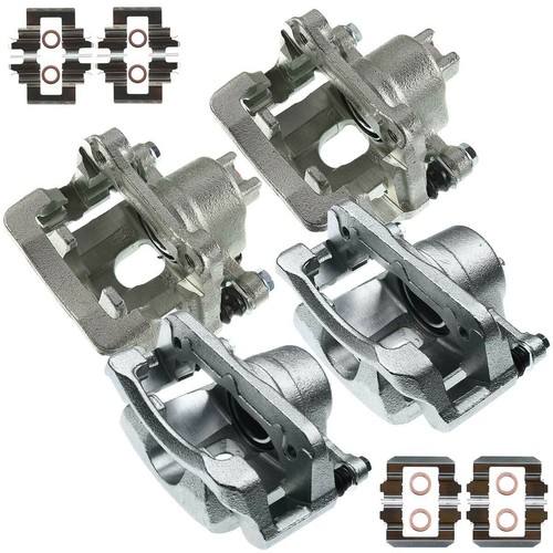 4x Front & Rear Disc Brake Calipers for Honda Pilot 2003 2004-2008 with Bracket