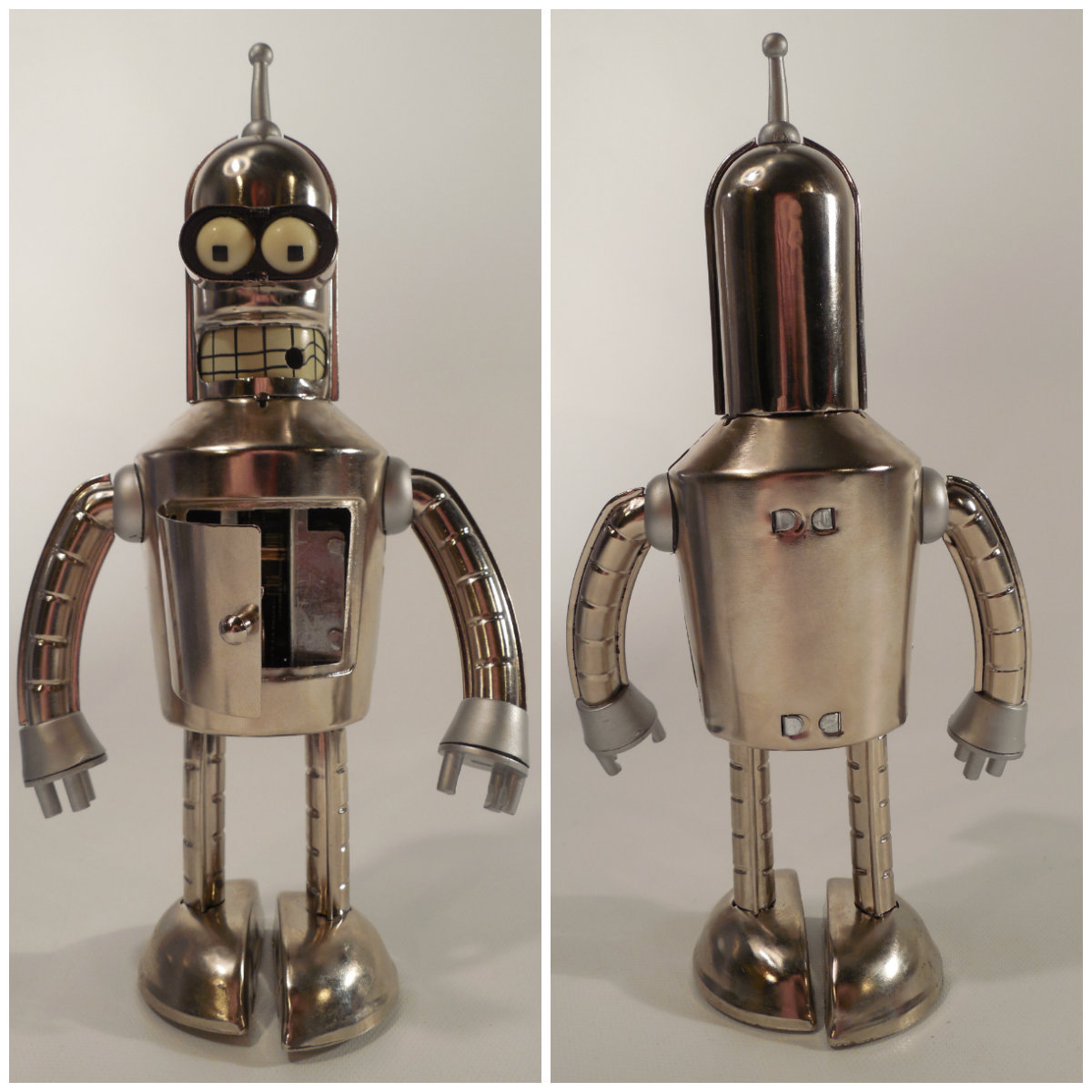 Futurama Official Bright N' Shiny Bender Action Figure w/ Box Matt Groening 2004