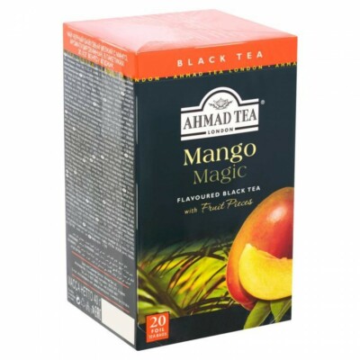 AHMAD TEA Mango Magic Black Tea 20 Tea Bags