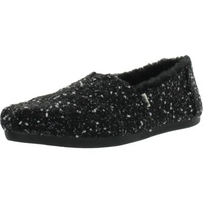 

Toms Womens Alpargata Черные туфли без шнуровки на плоской подошве 7.5 Medium (B,M) BHFO 5405, Black/white, Alpargata