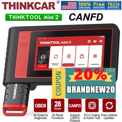Thinktool Mini2 All System Car Diagnostic Tool BiDirectional OBD2 Scanner CAN-FD