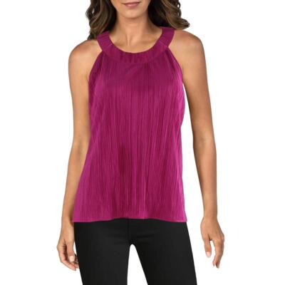 DKNY Womens High-Neck Sleeveless Blouse Halter Top Shirt BHFO 0081
