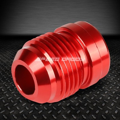 НАРУЖНАЯ РЕЗЬБА 10AN AN-10 ПРЯМОЙ СВАРНОЙ ШОВ НА АЛЮМИНИЕВОМ АНОДИРОВАННОМ ФИТИНГЕ С КРАСНОЙ НАКЛАДКОЙ