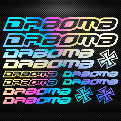 DA BOMB - KIT Holographic Vinyl Decal Stickers Sheet Bike Frame Cycling Bicycle