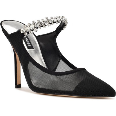 

Женские черные туфли-лодочки Nine West с острым носком в сетку 8, средний (B,M) BHFO 1961, Черный, WNFORTUNE2