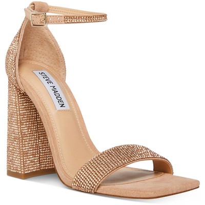 

Steve Madden Womens Tiaa Taupe Dress Sandals Shoes 10 Medium (B,M) BHFO 6025, Blush