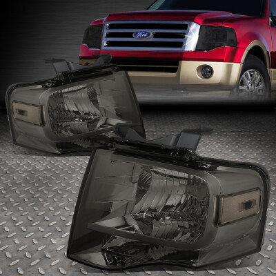 ДЛЯ 07-14 FORD EXPEDITION ЗАКОПЧЕННЫЙ КОРПУС, ПРОЗРАЧНАЯ УГЛОВАЯ ФАРА, СМЕННАЯ ЛАМПА
