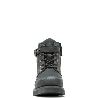 Pre-owned Harley-davidson Men's 5" Westmont Strap Side-zip Riding Boot Black - D10009, Bla