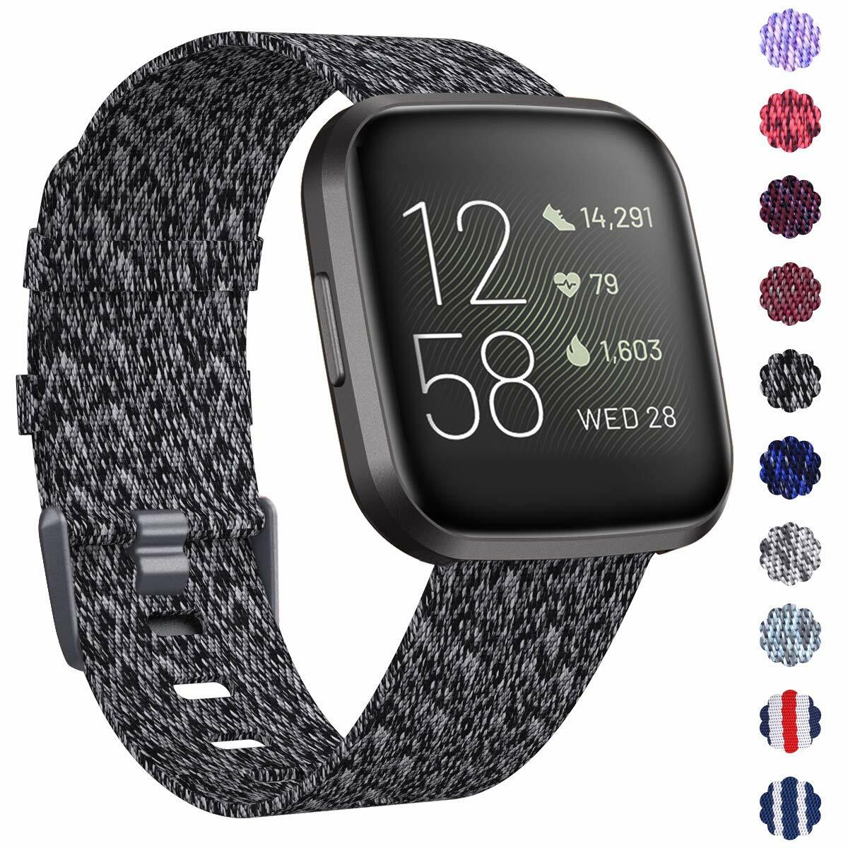 woven fitbit versa bands