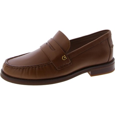 Женские коричневые кожаные мокасины на плоской подошве Cole Haan, 5 средних размеров (B,M), BHFO 1902