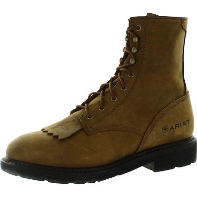 

Мужские ботинки Ariat Cascade 8 Tan Work - Safety Boot Shoes 9 Extra Wide (EE) BHFO 7589, Aged bark