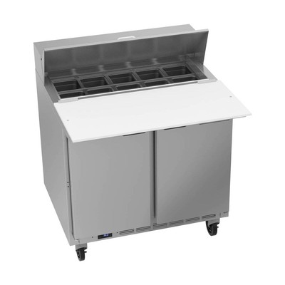 Beverage Air SPE36HC-10C 36'' 2 Door Refrigerated Sandwich/Salad Prep Table