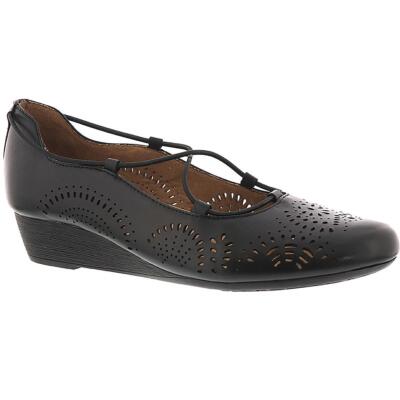 Женские кожаные туфли на танкетке с лазерной резкой Cobb Hill by Rockport Judson BHFO 0500