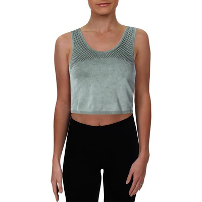 

Splendid Womens Green Yoga Fitness Running Crop Top  BHFO 4720, Beetle