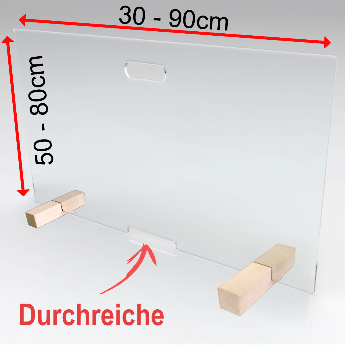 Hansen Spuckschutz Acryl – L-Form Klappbar, 60 Cm, Für Theken In Gastronomie, Bäckerei Oder Bei Veranstaltungen