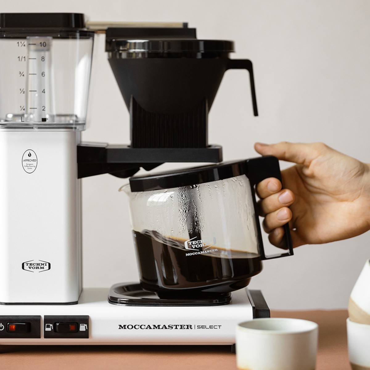MOCCAMASTER Filterkaffeemaschine KBG Select Matt White 1,25L matt weiß B-WARE - Bild 7 von 7